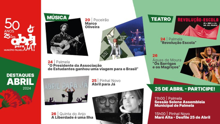Programa “Abril para Já!” tem ponto alto este mês com muita música e teatro!
